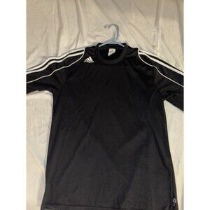 Y2k Adidas Running long sleeve black training shirt, men's size M